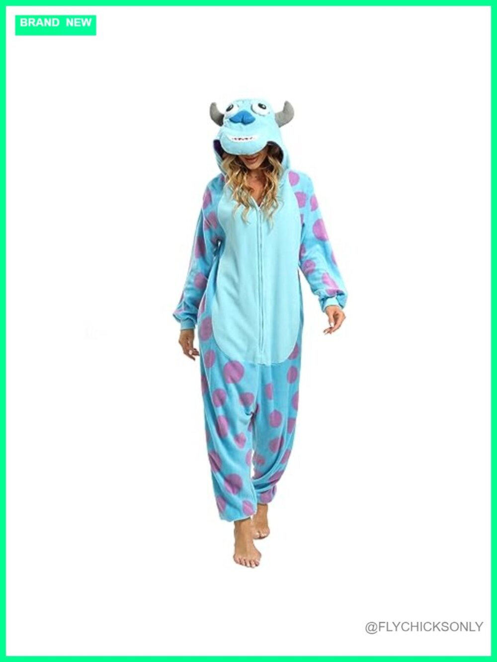 Fleece Onesie Pajama Halloween Cosplay Adult Unisex Soft Warm - Picture 3 of 6